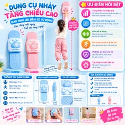 Dụng Cụ Nhảy Tăng Chiều Cao Màn Hình LED Đếm Số Tự Động. LMS 1