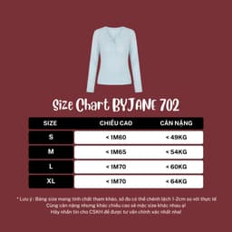 [ MỞ BÁN - CHẤT PREMIUM ] Áo Thun Nữ Tay Dài Chất Giấy Premium Khuy Cúc Mỏng Nhẹ Co Giãn Basic Hàn Quốc BYJANE - 702 3