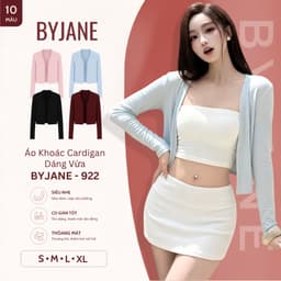 [MÀU MỚI] Áo khoác Cardigan dáng vừa midway thanh lịch co dãn 4 chiều BYJANE - 922 1