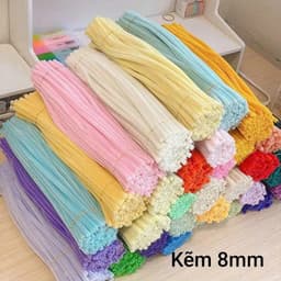 Set 50/100 Sợi Kẽm Nhung 8mm Làm Hoa Handmade – DIY Làm Hoa (có túi nilon mỗi bó) 1