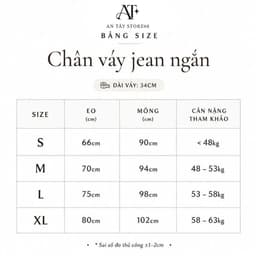 Chân Váy Jean Ngắn Nữ Xếp Ly Có Quần Bên Trong AN TÂY Cạp Cao, Chất Jean #6009 Màu Xanh Than 8