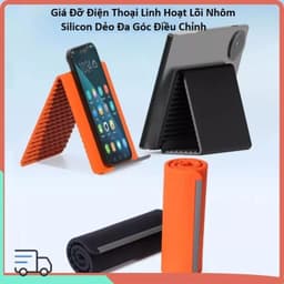 Giá Kẹp Đỡ Sách, Điện Thoại, Ipad Việt Nhật 5693 và Giá Đỡ Silicon Dẻo Đa Góc Điều Chỉnh 8