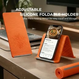 Giá Kẹp Đỡ Sách, Điện Thoại, Ipad Việt Nhật 5693 và Giá Đỡ Silicon Dẻo Đa Góc Điều Chỉnh 9