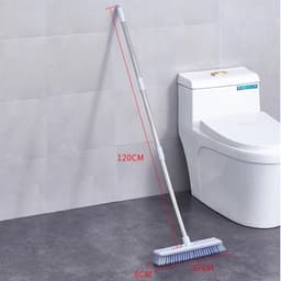 Cây Chà Sàn 2 Đầu Cọ Góc Nghiên 45 Độ+Gạt Nước và Chổi Chà Sàn Có đầu Gạt Nước đầu Xoay Trái Phải Mẫu 2023. LMS 7
