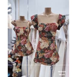 Đầm TK cup ngực gấm hoa dáng A 3