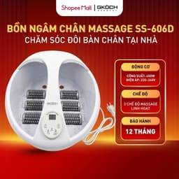 Bồn Ngâm Chân Massage GKÖCH Germany SS-606D, Làm Nóng Nước 30-45°C, Sục Khí Rung, Có Hẹn Giờ 1