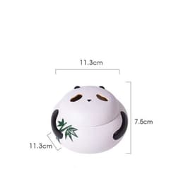 Lư hương gốm hình gấu trúc-Lư xông trầm 5