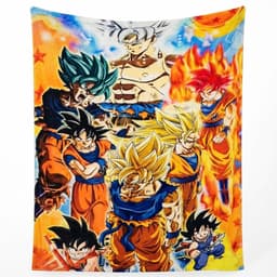 Chăn mềm cho bé hình in Anime OnePiece Luffy Dragonball goku Pokemon Pikachu chăn lông tuyết chăn băng lông 4