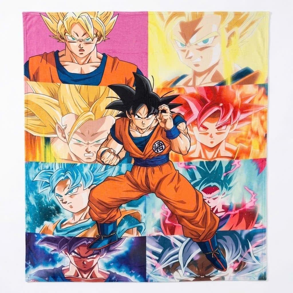 Chăn mềm cho bé hình in Anime OnePiece Luffy Dragonball goku Pokemon Pikachu chăn lông tuyết chăn băng lông