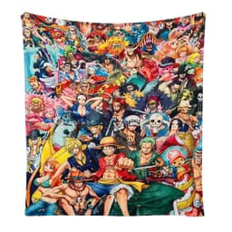 Chăn mềm cho bé hình in Anime OnePiece Luffy Dragonball goku Pokemon Pikachu chăn lông tuyết chăn băng lông 2