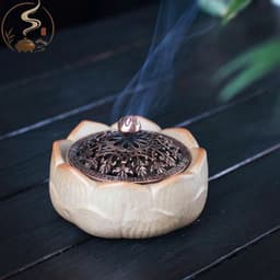 Lư xông trầm bạch ngọc liên hoa 1