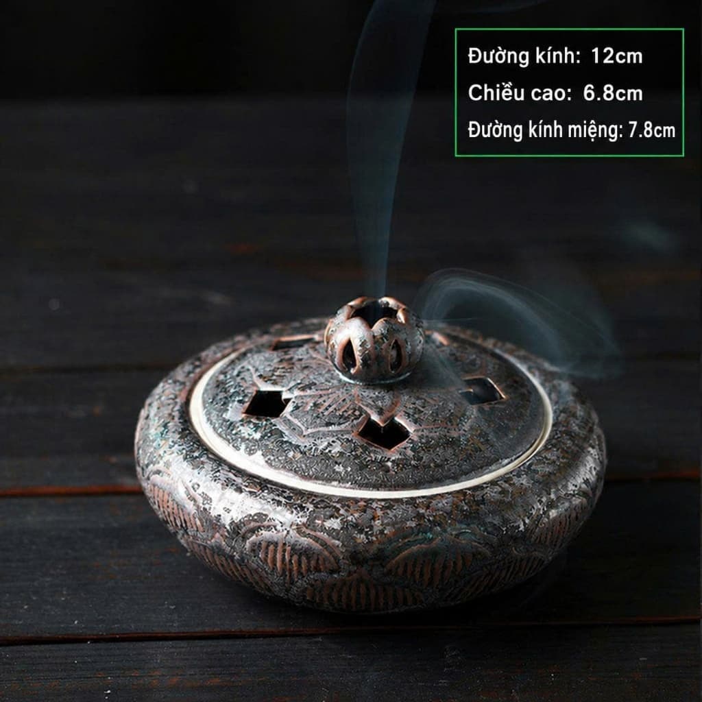 Lư hương liên hoa cổ điển-Lư xông trầm