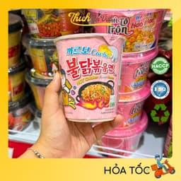Mì Ly Mì Cay Samyang Carbonara Gà Hồng 80g - Mì Phô Mai Hàn Quốc Samyang - Thích Ăn Vặt 5