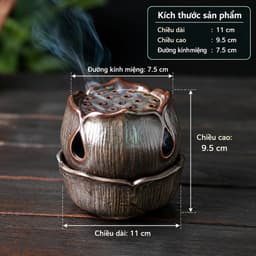 Lư xông trầm dáng hoa sen cổ điển-Lư xông trầm 5
