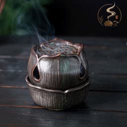 Lư xông trầm dáng hoa sen cổ điển-Lư xông trầm 1