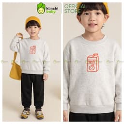 [10-29KG] Bộ Dài Tay Vải Nỉ 2 Da Cao Cấp Premium Dày Mịn Ấm Cho Bé Trai KIMCHIBABY Họa Tiết Thể Thao Bóng Rổ BN605 6