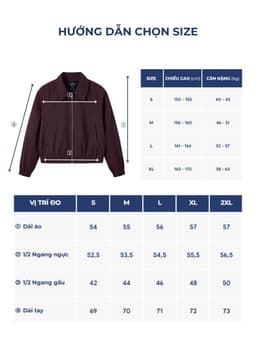 Áo khoác bomber nữ YODY chất khaki nhẹ, thoải mái, dáng croptop năng động WCJA26F099 8