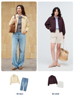 Áo khoác bomber nữ YODY chất khaki nhẹ, thoải mái, dáng croptop năng động WCJA26F099 6