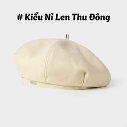 Mũ Nồi Beret Nữ Tám Cạnh Phong Cách Hàn Quốc Mũ Mái Bằng Retro Mũ Painter Hợp Cho Mặt Tròn Vòng Đầu Lớn T994 8
