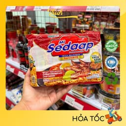 Lốc 5 Gói Mì Trộn Mi Sedaap Goreng Vị Gà Nướng Lá Chanh 445g (89g x 5 Gói) - Mì Sedaap Goreng Indonesia - Thích Ăn Vặt 5