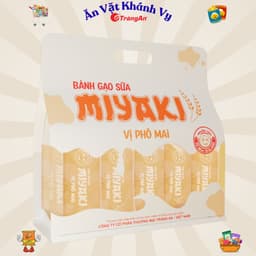 Bánh Gạo Sữa Miyaki Tràng An- Thơm Đậm Vị Sữa, Xốp Tan - Túi 240g (26 chiếc) - HÀNG CHÍNH HÃNG 3