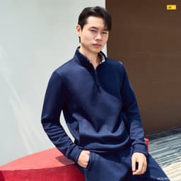 Bộ đồ nỉ nam YODY set áo quần thu đông năng động, thoải mái, cổ dựng MCSL26F003 3