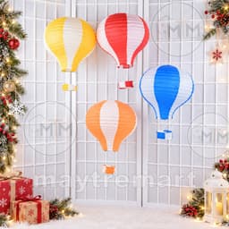 Khinh Khí Cầu Giấy Trang Trí Noel 2026 – Lồng Đèn Giấy Decor Noel, Tiệc, Sự Kiện 4