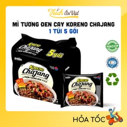 Mì Tương Đen Cay Koreno Chajang - Mì Cay Hàn Quốc 5 Gói - Thích Ăn Vặt 1