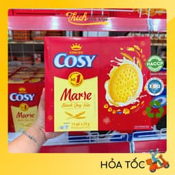 Bánh Quy Sữa Cosy Marie - Bánh Kinh Đô - Bánh Cosy 120g/336g/192g - Thích Ăn Vặt 5