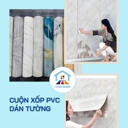 Cuộn dán tường PVC (60cmx 3m) vân đá hoa cương sẵn keo bóc dán trang trí dán tường, chống thấm nước, dễ vệ sinh 3