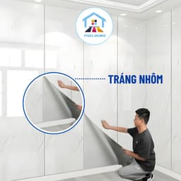 Cuộn dán tường PVC (60cmx 3m) vân đá hoa cương sẵn keo bóc dán trang trí dán tường, chống thấm nước, dễ vệ sinh 2
