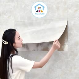 Cuộn dán tường PVC (60cmx 3m) vân đá hoa cương sẵn keo bóc dán trang trí dán tường, chống thấm nước, dễ vệ sinh 6