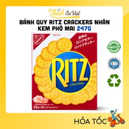 Bánh Quy Ritz Crackers Nhân Kem Phô Mai 106g - Thích Ăn Vặt 1