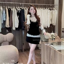 HỎA TỐC  🤎Sét Ao 2 Dây Nhung Kèm Ao Ren - QCL1 2