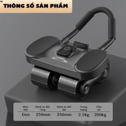 Con lăn tập bụng 4 bánh Có trợ lực+đồng hồ+giá đỡ T92. LMS 8