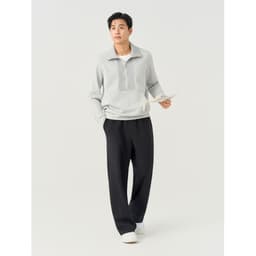 Quần nỉ dài nam YODY quần dài ống rộng, lưng thun thoải mái, chất mềm mại, co giãn MCSP26F006 7