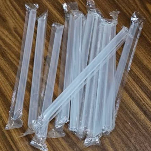 100 ống hút trà sữa sinh tố các loại phi 12 an toàn có bọc từng ống