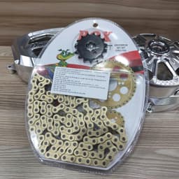 Bộ Nhông Sên Dĩa Kiểu EXCITER 135( 4 Số ) (Màu Vàng) Thương Hiệu BOX 8