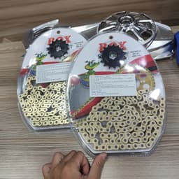 Bộ Nhông Sên Dĩa Kiểu EXCITER 135( 4 Số ) (Màu Vàng) Thương Hiệu BOX 9