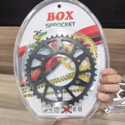 Bộ Nhông Sên Dĩa Kiểu EXCITER 150 (Màu Vàng) Thương Hiệu BOX 8