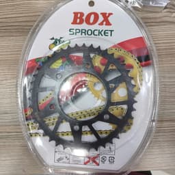 Bộ Nhông Sên Dĩa Kiểu EXCITER 150 (Màu Vàng) Thương Hiệu BOX 4