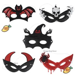 Mặt Nạ Halloween Kim Tuyến Hóa Trang Nửa Mặt Nhiều Mẫu Phù Hợp Các Bữa Tiệc Hóa Trang Halloween 6