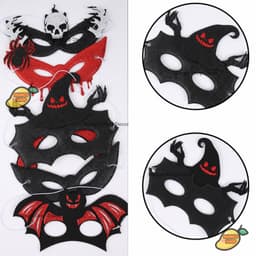 Mặt Nạ Halloween Kim Tuyến Hóa Trang Nửa Mặt Nhiều Mẫu Phù Hợp Các Bữa Tiệc Hóa Trang Halloween 8