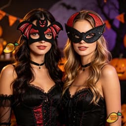 Mặt Nạ Halloween Kim Tuyến Hóa Trang Nửa Mặt Nhiều Mẫu Phù Hợp Các Bữa Tiệc Hóa Trang Halloween 3