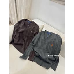𝟏𝟒𝐚𝐦.𝐬𝐭𝐮𝐝𝐢𝐨 | Áo Len Cổ Tim Nữ Dệt Kim Vặn Thừng Tay Dài Thêu Ngựa Style Hàn Quốc Thu Đông 4