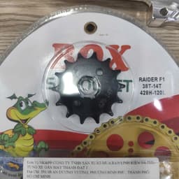 Bộ Nhông Sên Dĩa Kiểu (Màu Vàng) RAIDER FI Thương Hiệu BOX 7