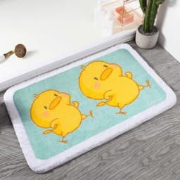 Thảm Lau Chân Lông Cừu Siêu Mềm 40x60cm, Thảm Chùi Chân Thấm Hút Nước, Trang Trí Phòng Ngủ Nhà Tắm 3