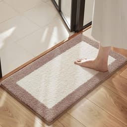 Thảm Lau Chân Lông Cừu Siêu Mềm 40x60cm, Thảm Chùi Chân Thấm Hút Nước, Trang Trí Phòng Ngủ Nhà Tắm 9