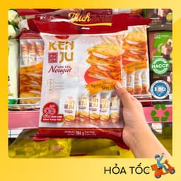Bánh Quy Nougat Kem Dẻo Kenju Richy 186g - Thích Ăn Vặt 2