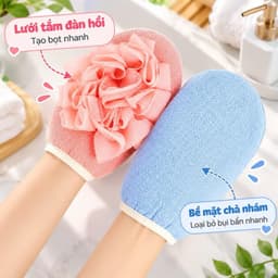 Bông Tắm Tròn Lưới PE Siêu Mềm Mại, Tẩy Tế Bào Chết Hiệu Quả, Tiết Kiệm Sữa Tắm - 11cm, Mixcolour 7